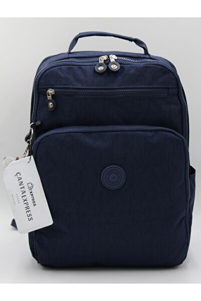 ÇantaExpress Синя водостійка тканина Шкільний рюкзак Unisex Щоденний шкільний рюкзак 1900