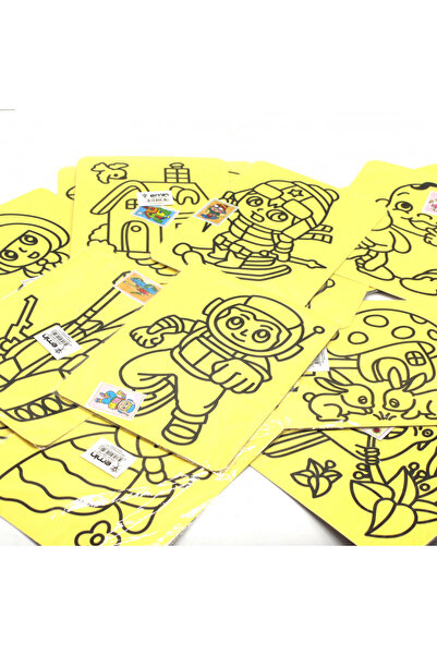 sevgi kırtasiye 20 Pieces Large Size Quality Sand Painting Set, A4 Size