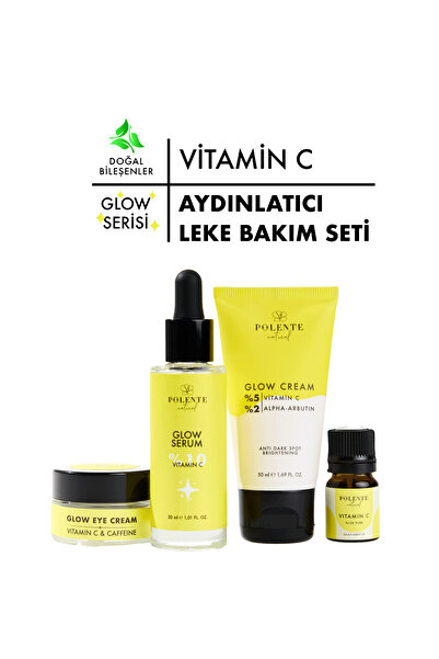 Polente Natural GLOW SERİSİ - C Vitamini İçeren Leke Karşıtı Bakım Seti