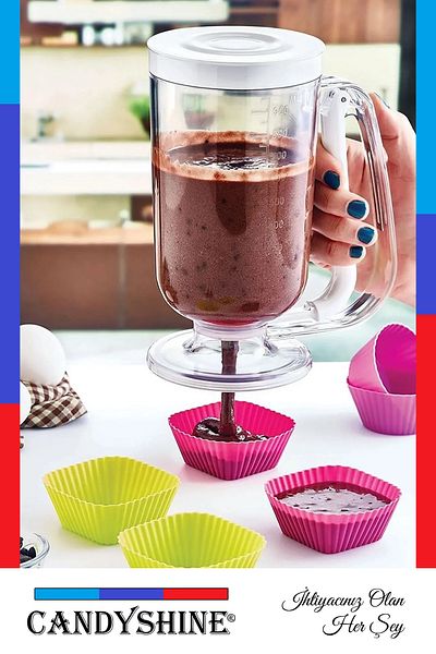 CandyShine Dough Scale Portioner - Crepe Muffin Cream and Pudding Easy Flowing Helper