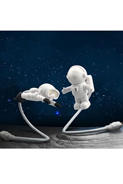 CARNIVAL LAND HEDİYELİK Dekoratif Astronot Lamba Led Usb Gece Lambası Klavye Işığı Kitap Okuma Işığı 1 ADET