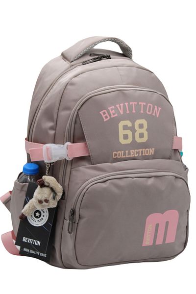 Bevitton Special Water Repellent Fabric Mink-Powder School Backpack 34500