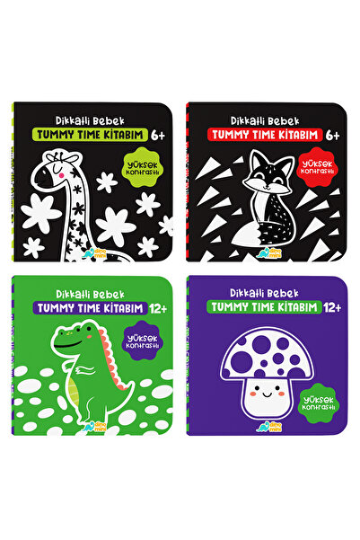 Neobebek Dikkatli Bebek Tummy Time Serisi (4 Kitap)