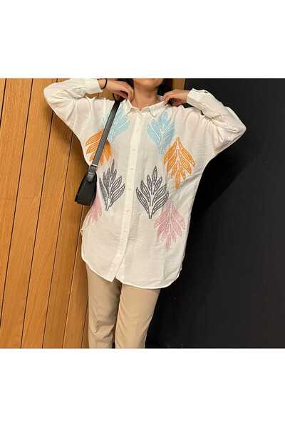 Neomod OVERSIZE MOLD SPECIAL DESIGN EMBROIDERED SHIRT