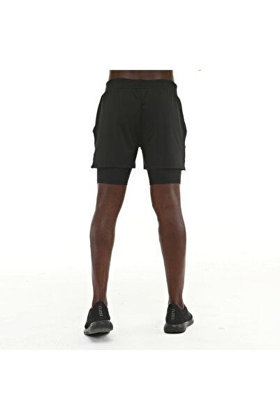 raru PAN Erkek Siyah Spor Şortu Tayt
