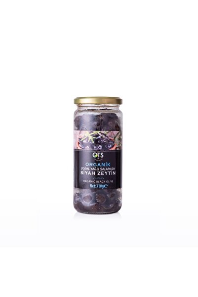 OTS Organik Organik Siyah Zeytin Gemlik Tipi Doğal Yağlı Salamura 310 gr