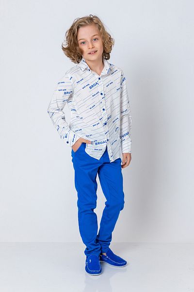 incity Boys' Long Sleeve Shirt with Broadway Lettering