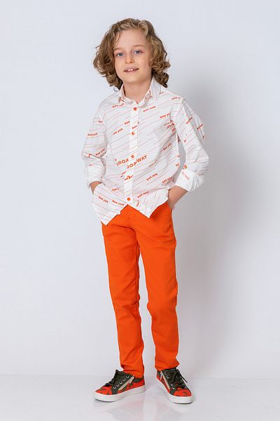 incity Boys' Long Sleeve Shirt with Broadway Lettering