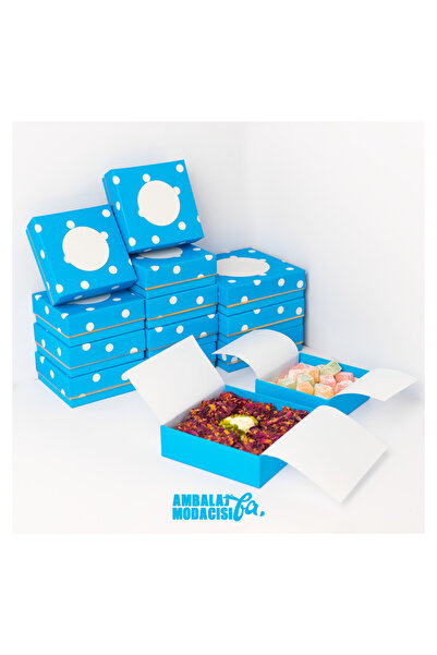 Ambalaj Modacısı 2024 Model / Xsmall Taslama Box Mavi 25 Adet ( 8.5x8.5x3.5 Cm )