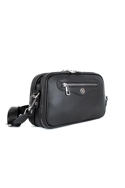 HNB Geantă Cross Strap Geantă De Umăr De Damă Madame Vera Mv070 Negru