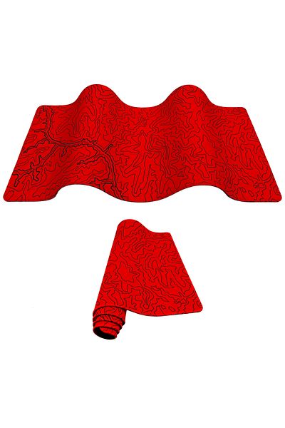 PORGE 90x40 Red XXL Gaming Mouse Pad - Gaming Mousepad