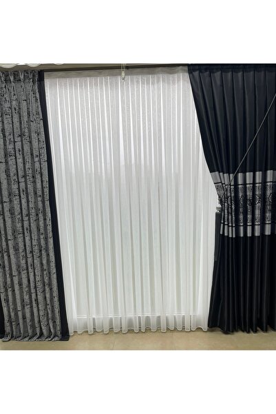 Brillant Rüyaper Bamboo Slub Non-Creating Iron Don'T Want Tulle Curtain 1E 3Layer Pleated Tulle