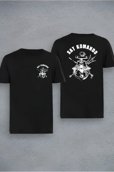 Massgai Unisex Design Sat Commando Custom Printed Oversize Short Sleeve 100% ...