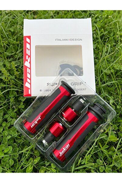 JİEKAİ MONDIAL DRİFT L Motosiklet Spor Elcik Gaz Kolu Elcik Gidon Topuzu Set (KIRMIZI) *BD-004