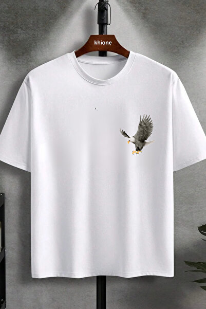 Massgai Tricou unisex 100% bumbac cu imprimeu Vultur