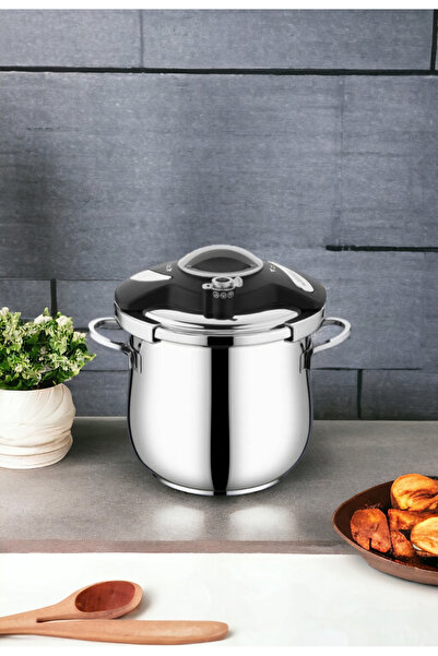 İNTER CELİK Inter Çelik Kulplu Pratik Düdüklü Tencere 10 Lt.