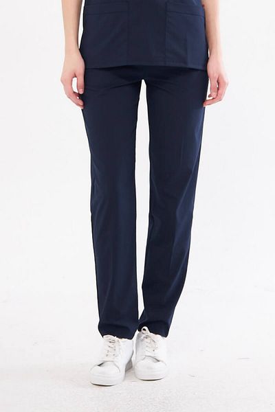 Class Üniforma Un singur fund bleumarin din bumbac înalt Lycra mânecă liliac Doctor Asistentă Jersey Scrubs Pantaloni chirurgicali