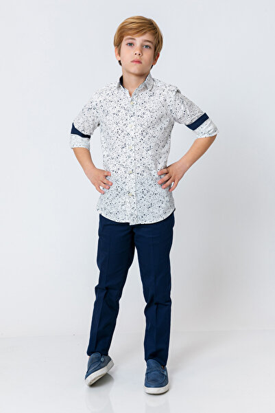 incity Boy's Shiny Fabric Classic Trousers