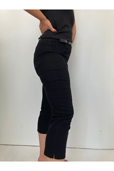 Epique Wear Stretchy Cotton Capri Pants - Plus Size, Elastic Waist