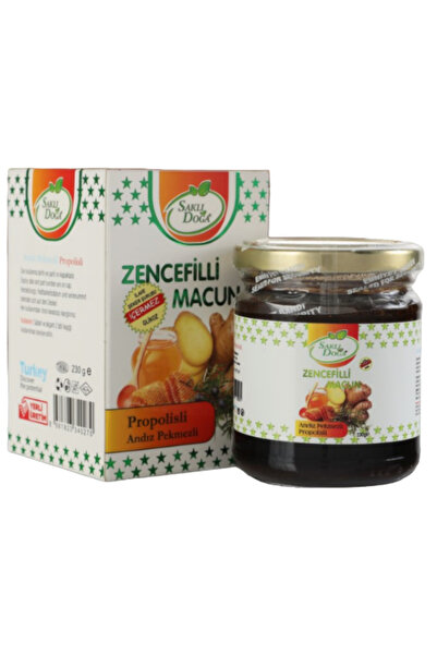 SAKLI DOĞA Yetişkin Zencefil Macunu Doğal Katkısız Şeker Içermez Propolisli 2...