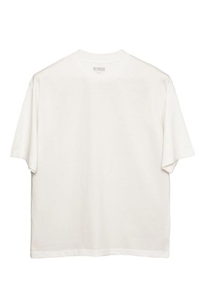 Coredra Basic Oversize T-Shirt Ανδρικό - Εκρού