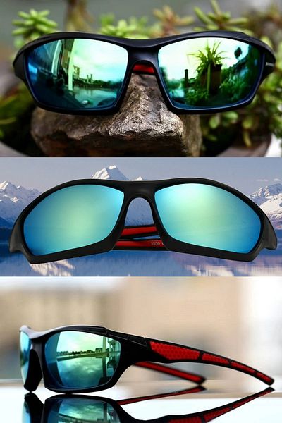 JUDAS G8 Polarized Driving Sports Activity Sunglasses - Mirrored Glass