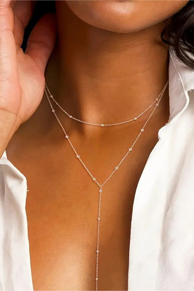 Azuris Silver 925 Ayar Gümüş Toplu Zincir Kolye