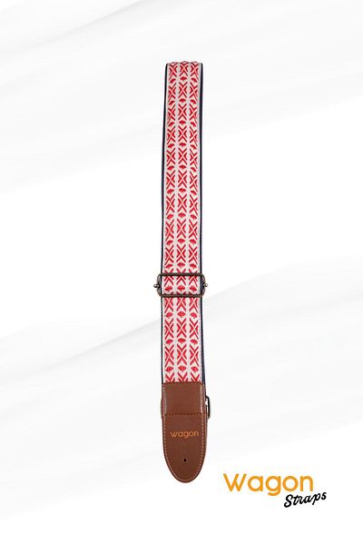 Wagon Straps Vintage Series Guitar Strap - Cherry Candy