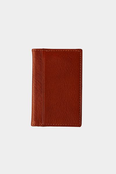 Grande Μοντέλο 0825 - Γνήσιο δέρμα, Unisex Super Slim Vertical Card Holder, Natural Tan