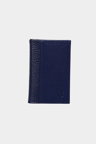 Grande Navy Blue 0825 Model Genuine Leather - Super Slim Unisex Card Holder