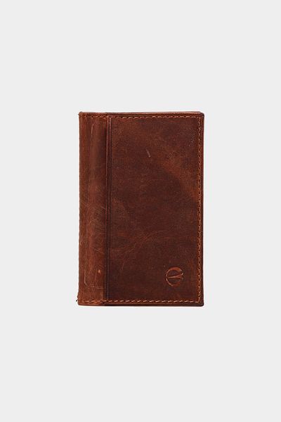Grande 0825 Γνήσιο δέρμα - Unisex Super Slim Card Holder G2 Tan