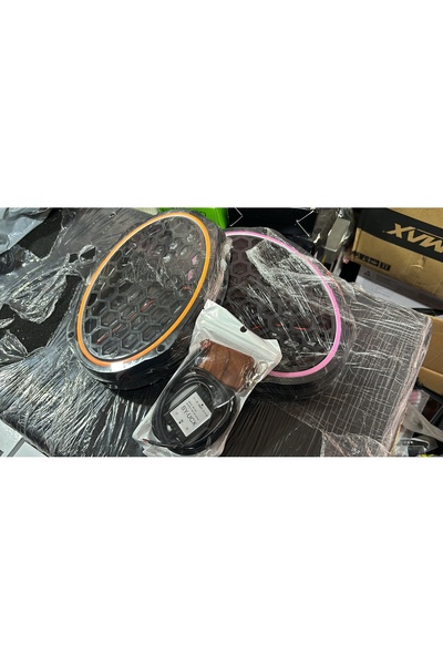 woodstar 2 oval takım amber ve pembe led kapak + modül