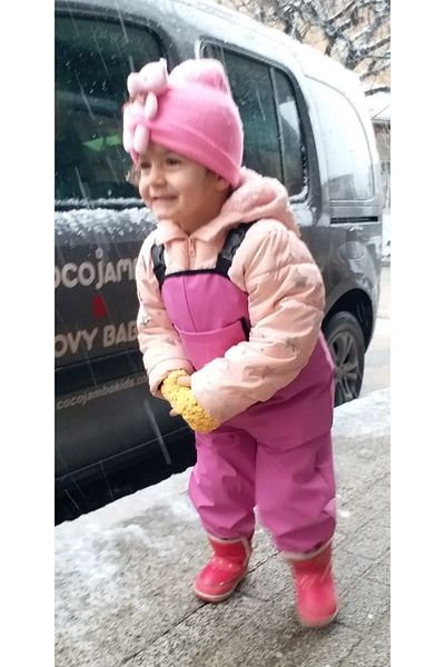 Novy Baby Fuchsia Play and Rain Coverall - Salopet - Waterproof Fabric - 2-9 Years