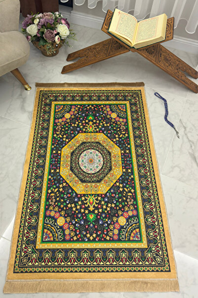 Homiko Covor de rugăciune cu imprimeu digital cu motive turcești vechi - TLNM...