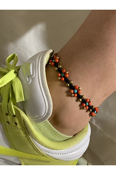 azra takı tasarım Handmade Blue, Elevator, Stringed Sea Star, Women's Anklets