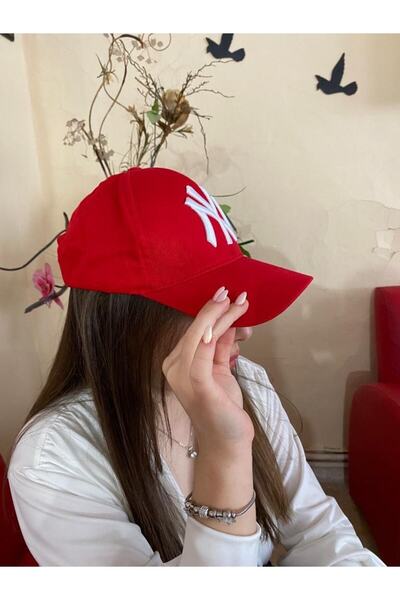 sema aksesuar Unisex Baseball Red Ny New York Hat