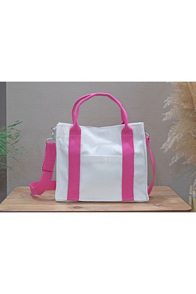 aklımdaki moda Organic Canvas Tote Bag Cream Medium Size 30x25 Tycav9qvpn169995633513343
