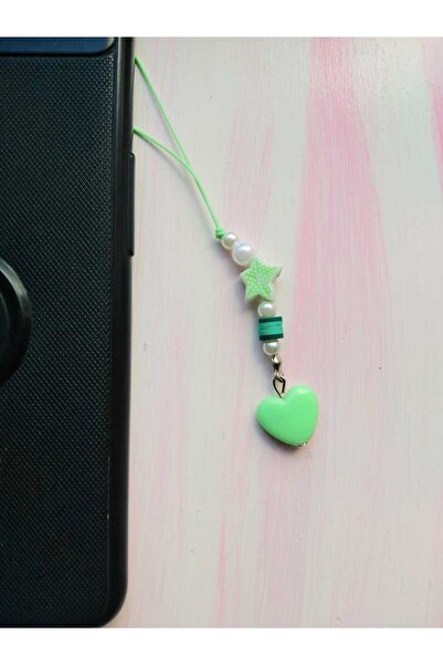 nasclaycollection فيمو سحر الهاتف الديكور نجمة خضراء صغيرة