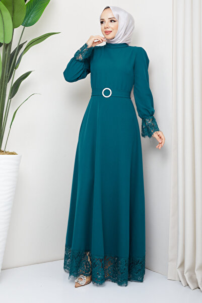 marwella Çitlembik Tesettür Abiye - Yeşil