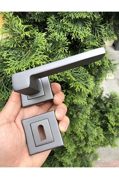 ARON SOFUOĞLU LUX ANKA SQUARE RODGE (ROOM) TYPE HANDLE (MATTE ANTHRACITE) DOOR HANDLE ALUMINUM / STEEL