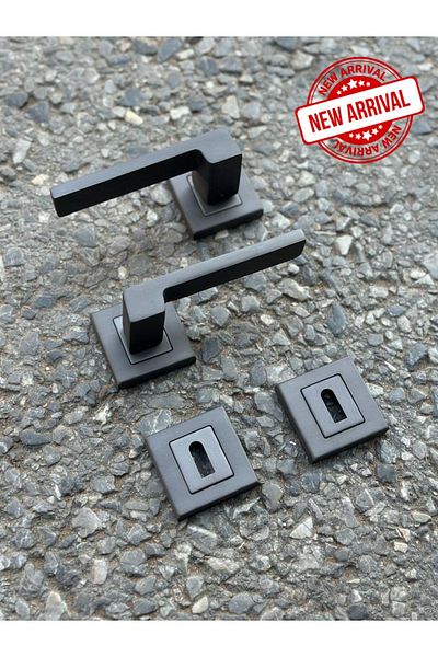 ARON SOFUOĞLU LUX ANKA SQUARE RODGE (ROOM) TYPE HANDLE (MATTE ANTHRACITE) DOOR HANDLE ALUMINUM / STEEL