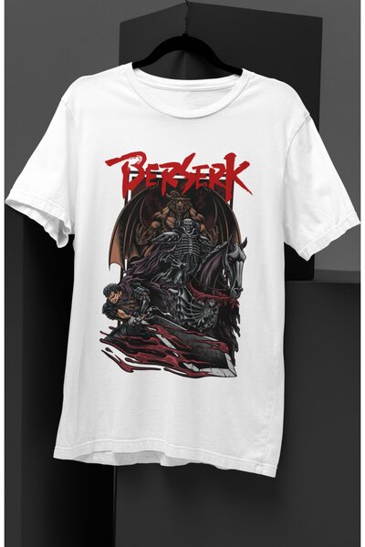 Fuddy Moda Unisex specijalni dizajn Guts Berserk Štampano majica, Oversize kr...