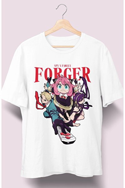 Fuddy Moda Oversize kroj Spy X Family Anya V2 majica, unisex anime Štampano T...
