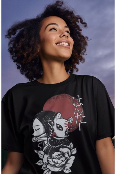Fuddy Moda Oversize majica Demon Slayer Nezuko Ex6, unisex anime majica sa pr...