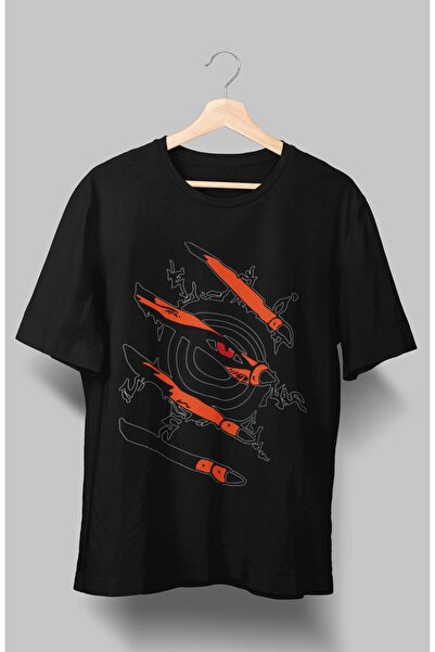 Fuddy Moda تي شيرت ناروتو كوراما كبير الحجم، تي شيرت مطبوع عليه رسوم متحركة ل...