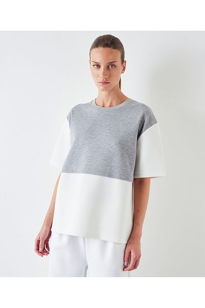 İpekyol Colorblock scuba T-shirt