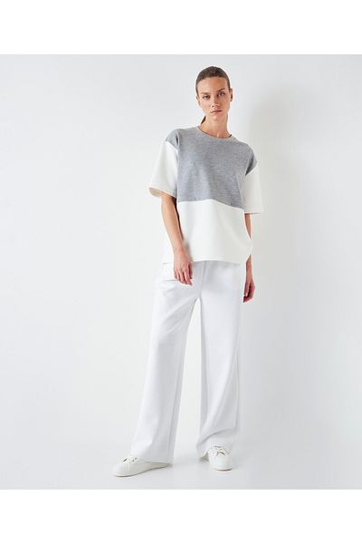 İpekyol Colorblock scuba T-shirt
