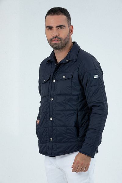 G-FOX Мъжко късо, подплатено класическо яке без качулка 9622