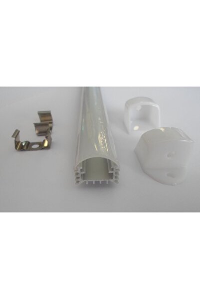 DORA LED Lineer Alüminyum Boş Kasa Profil - Led Bar Boş Kasa Şeffaf Cam 1Metre