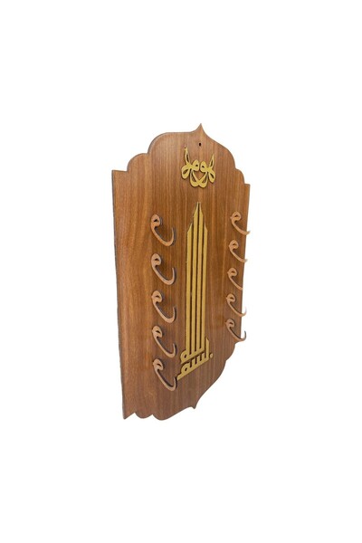 SEGAH TASARIM Ney Standı - Özel Tasarım El Yapımı Ney Askısı 5 Ney Kapasite